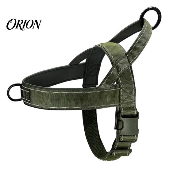 Easy On Off Dog Harness No-Pull with Handle, Adjustable Reflective Harness, Heavy-Duty No-fuss Padded Nylon for Medium Large Dogs Walking Training