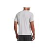 Under Armour Logo Print Running T-Shirt Men Tops Grey 1370338-014