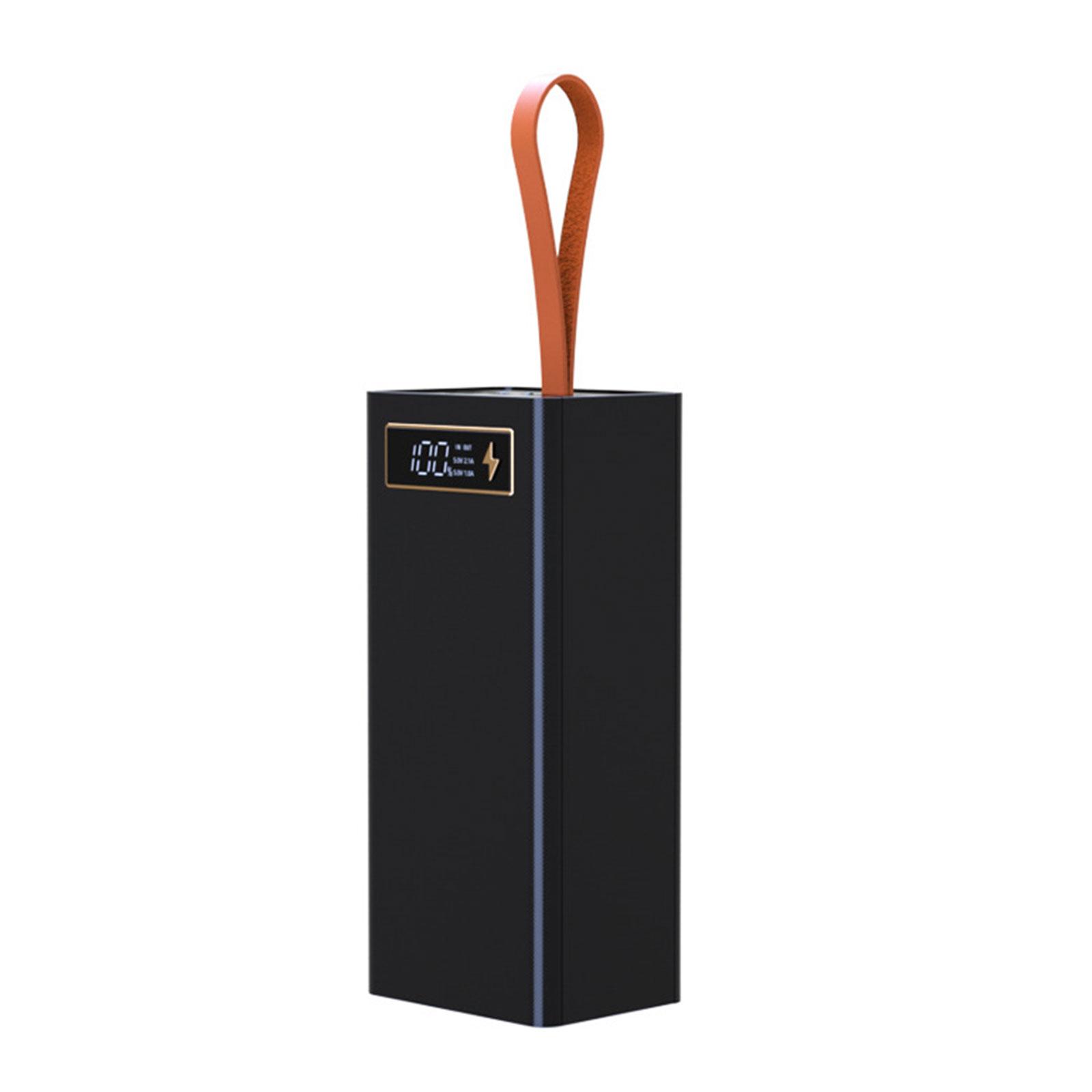 

Съемный аккумулятор Powers Bank Box с плоской головкой, комплект для зарядки аккумуляторов 24x18650, удобный и простой в использовании A чёрный