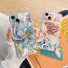 Vintage Flower Clear Phone Case For iPhone 12 11 13 Pro Max Mini 14 Pro Max Plus 7 8 Plus SE2 X XR XS Butterfly Plant Back Cover