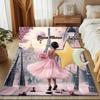 1PC Custom Name Parisian Romance Theme Floor Mat Ideal for Living Room, Game Rooms, Office, Bedroom Floor Mat Playful Design