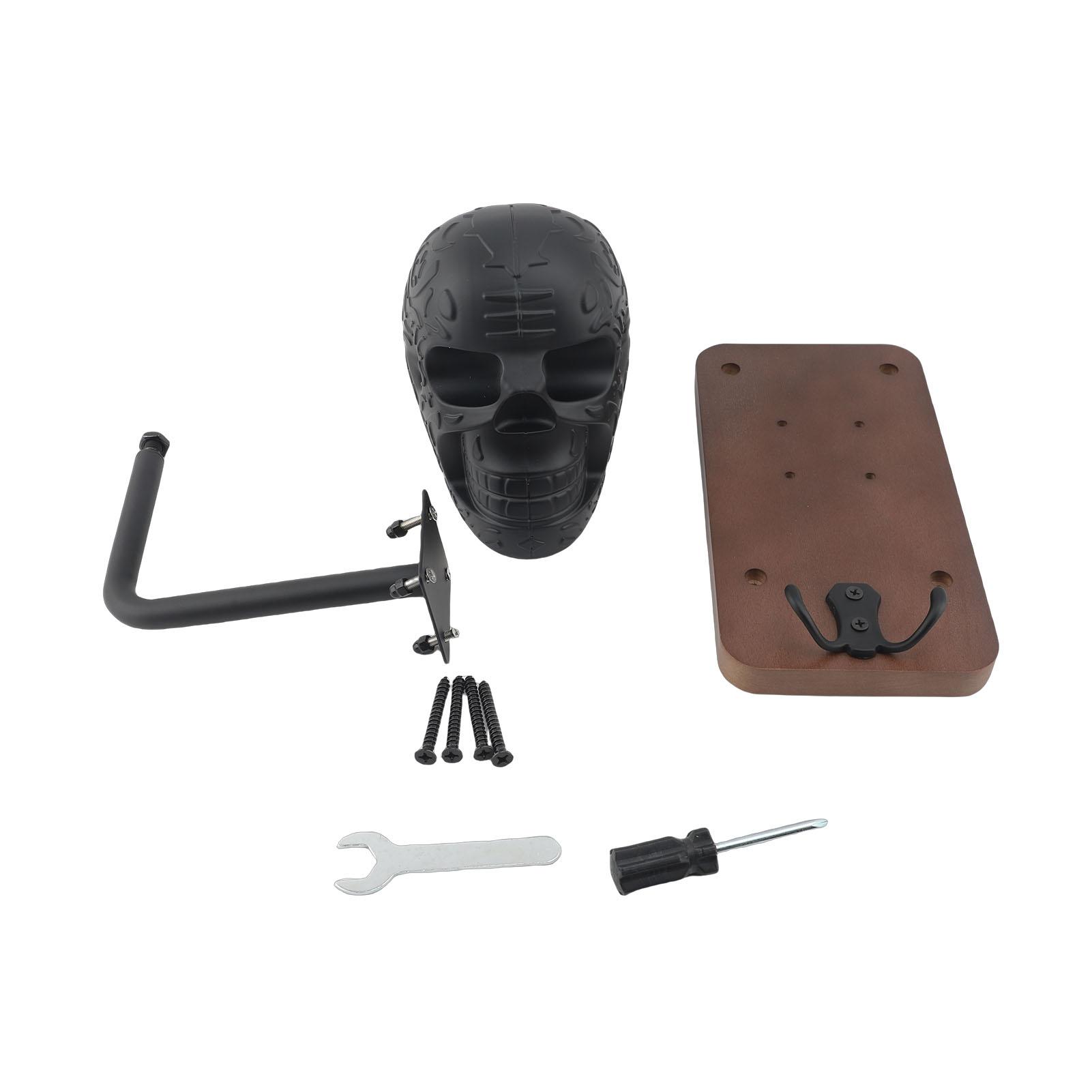 

Skull Helmet Holder Multifunctional Metal Wall Mount Motorcycle Helmet Storage Rack for Home