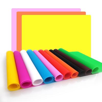 Silicone Work Mat Candy Color Foldable Meal Mat Insulation Pad Non Slip Dining Mat