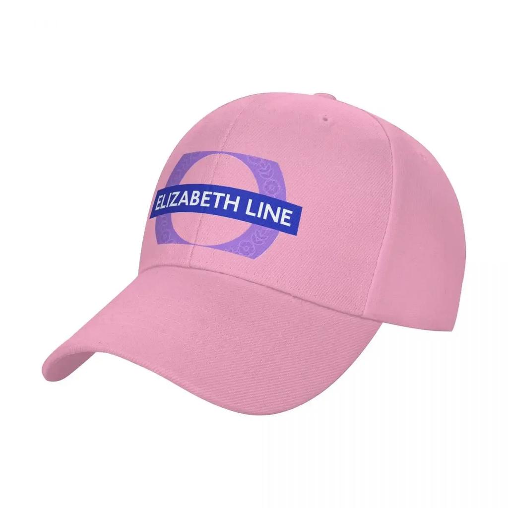 New Elizabeth Line with crown Classic Baseball Cap Unisexs big size hat sun hat Wild Ball Hat F Boy Womens