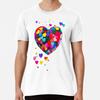 Colorful Hearts, Beautiful and Cute. S To 5XL Made In the AU/USA T-Shirt