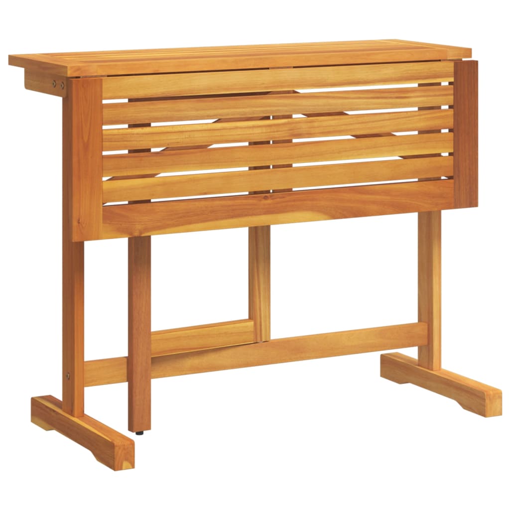 Folding Balcony Table 90 x 60 x 72 cm Solid Acacia Wood