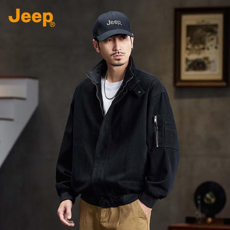 Jeep Men's Casual Pure Cotton Denim Jacket