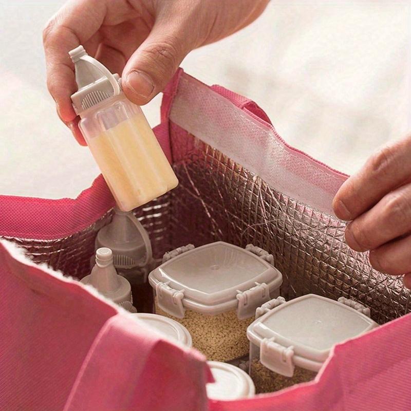 Mini Portable Sauce Bottle, Salad Dressing Tomato Sauce Packaging Bottle, Plastic Seasoning Squeezing Bottle, Seasoning Bottle, Japanese Style
