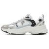 Unique Fabric Synthetic Leather Sports Comfortable Wear-Resistant Low-Top Dad Shoes Men Sneaker Gray White T12M411615FBB