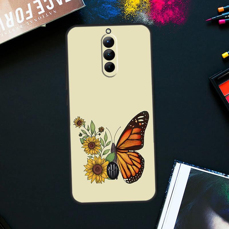 Blue Butterflies Nursery Case For ZTE Nubia Red Magic 8 8S Pro Plus RedMagic 9 Pro Plus 6 7 6S 7S Pro 5S 6R 5G Cover