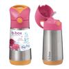 B.box Insulated Stainless Steel Bottle with Straw 350ml Strawberry Shake Kids Water Bottle Hot and Cold One Push Lid