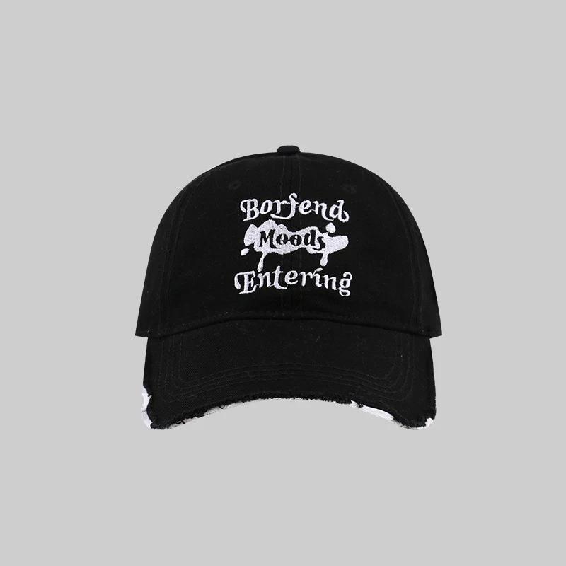 

Embroidery Letter Baseball Caps for Women Retro Cotton Hip Hop Streetwear Hats Outdoor Sports Sunshade Peaked Hats Adjustable