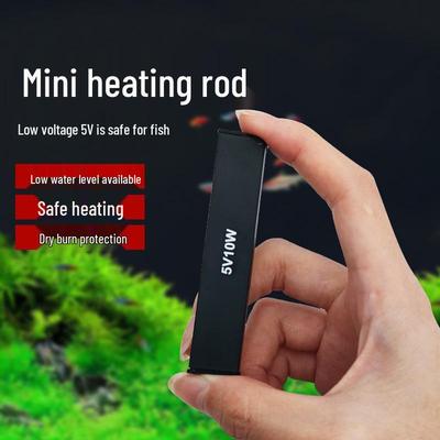 EU Standard Turtle Tank Mini Heater: Low Water Level, Automatic Constant Temperature for Small Fish Tanks