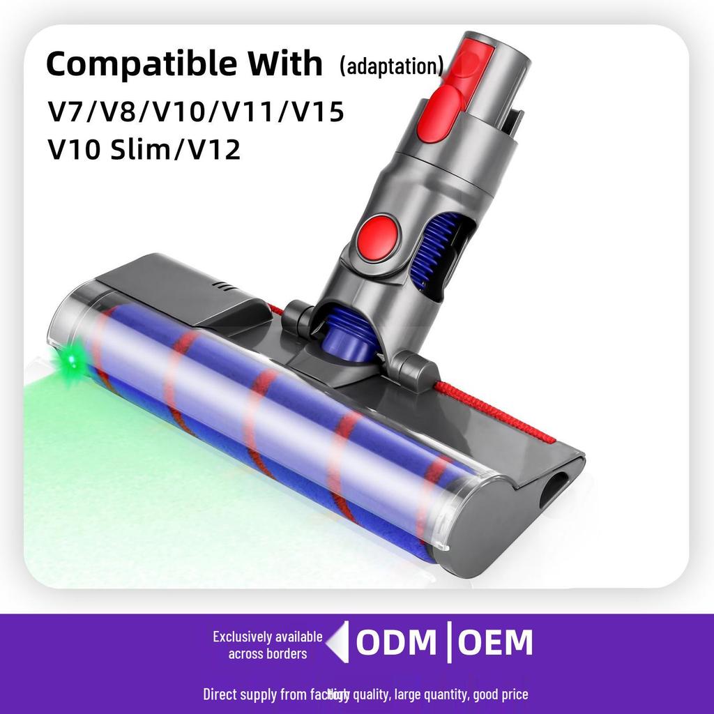 Dyson V7-V11 Slim Green Light Soft Roller Floor Brush
