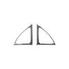 2Pcs Carbon Fiber Door Speaker Frame Cover Trim For Toyota Corolla 2006-2012