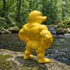 Defined Legs Muscle Duck Statue 3D Printed Muscular Duck Statue  Table Ornaments