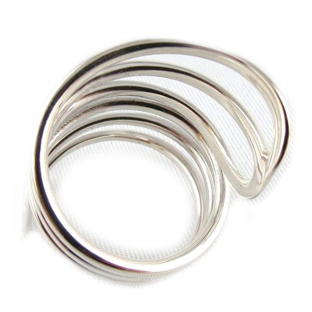 Silver Ring 'Choreography' Silver - 30 Mm