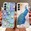 For Samsung Galaxy A17 5G Case SM-A176B Cute Cat Painted Cover 6.7'' Soft Silicone Case For Samsung A17 A 17 GalaxyA17 5G Fundas