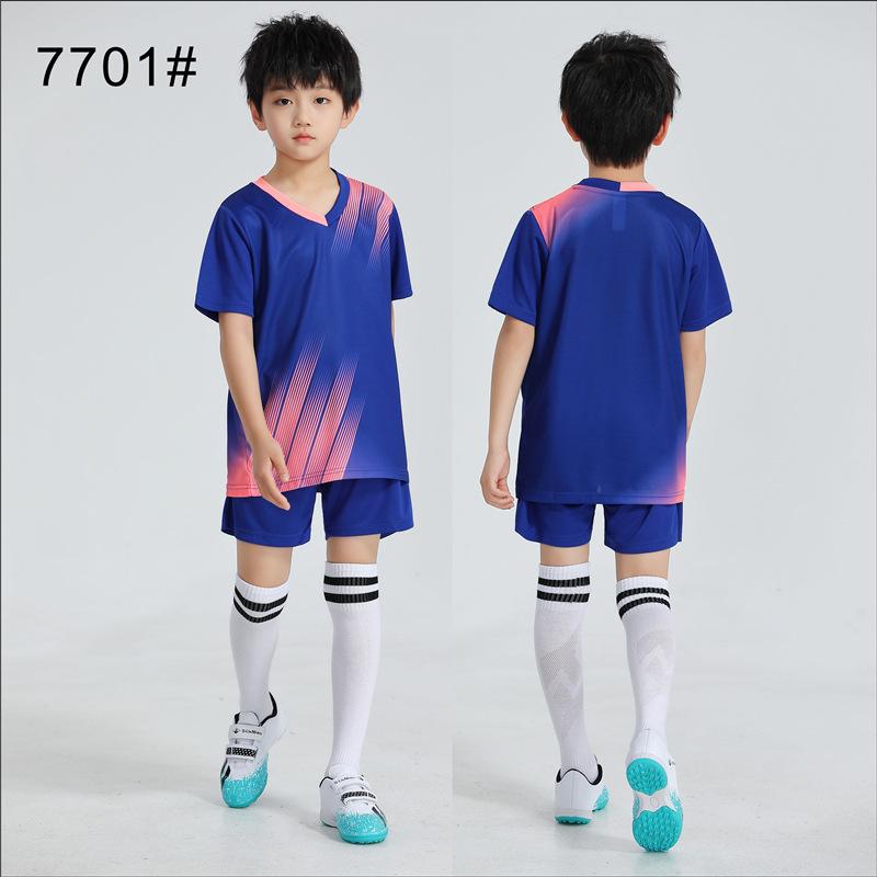 Children'S Football Jersey Short-Sleeved Suit Kindergarten Primary School Students Sports Competition Training Jersey