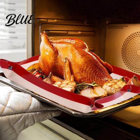 Food Grade Silicone Sheet Transformable Snap‑Up Baking Mat Multi‑Purpose Tray Heat‑Resistant Flexible for Pastry Dough Rolling Mat Oven