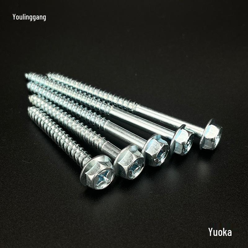 Hex Flange Phillips Self-Tapping Screw with Washer for Bathroom Cabinet and Washbasin