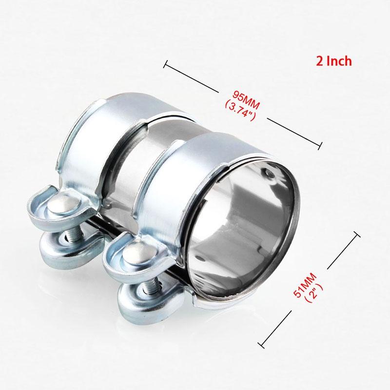 

2 Сталь 25 мягкий Турбо Выхлоп Даунпайпдаункатбэкглушителькат Пайп Хомут 2”