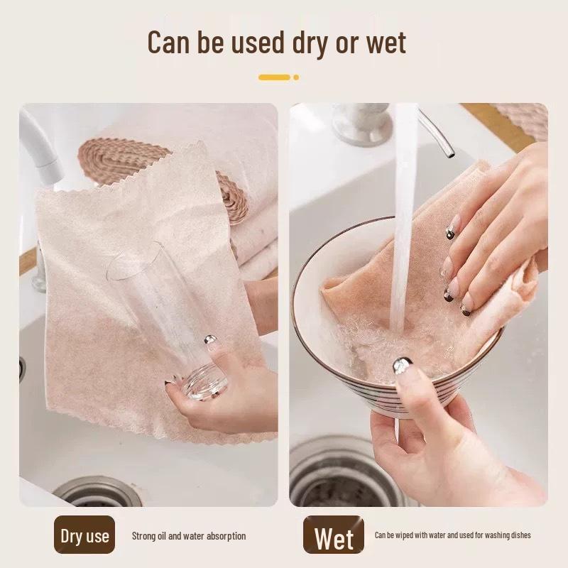 Extra Large & Thick Non-Stick Oil-Absorbing Loofah Dishcloth