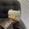 Niche Fashion Mini Chain Bag 2025 Spring New Korean Simple Foreign Style Small Square Bag Candy Color Messenger Bag