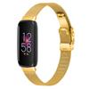 Compatible with Fitbit Inspire 3 Stainless Steel Strap Men Women Adjustbale Replacment Metal Wrist Band for Inspire 3 Strap