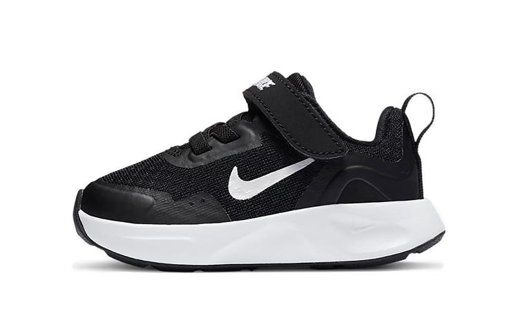 Nike Wearallday Low top Skateboard Shoes Black White Infant And Toddler CJ3818-002 22