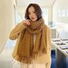 New Warm Scarf In Autumn And Winter Checked Scarf For WomenS Scarf In Winter Versatile Cashmere Scarf