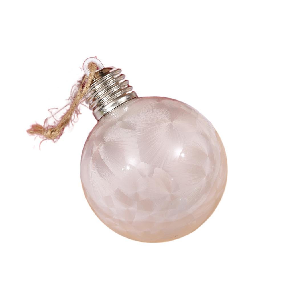 

2pcs Delicate Atmosphere Light Colorful Christmas Tree Pendant Christmas Ball LED Light Bulb Office Style 4