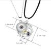 Love Couple Necklace Pair Clavicle Chain Projection Stone Sun Moon Pendant Necklace Men Women Love Tokens Tanabata G