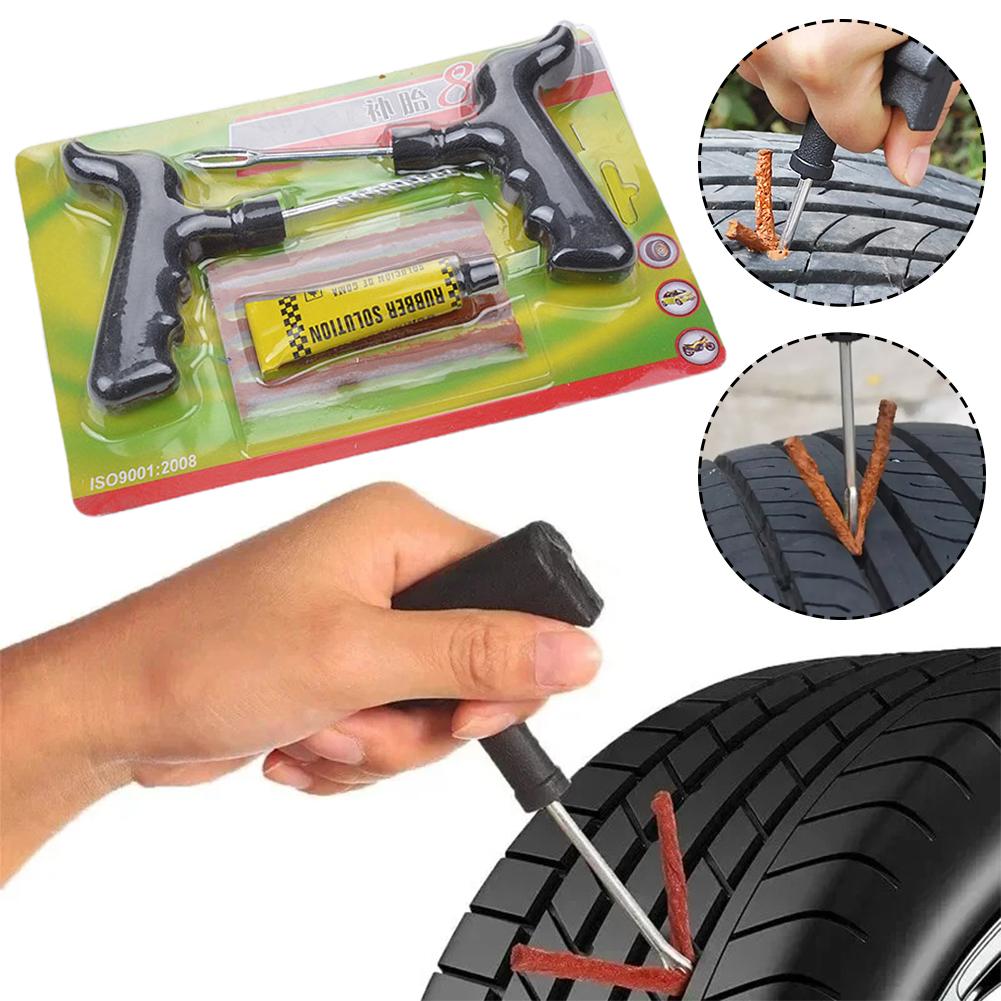 Car Tire Repair Tool Motorcycle Tubeless Wheel Tire Repair Tools Repair Quick Kit Repair Glue Supplies Emergency Strips Glu K7S2