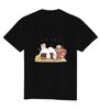 Korean Lazy Success Meme Cute Animal Shortsleeved Printed Tshirt Top Kawaii Rabbit Graphic Casual Streetwear for Women Unisex