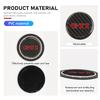 For VW VOLKSWAGEN 2026 New 2Pcs Car Water Cup Anti-slip Pad Carbon Fiber Holder Mat For GTI Tiguan Passat B5 B6 B7 CC Jetta MK5