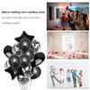 14 Stück/Set Konfetti Ballon Happy Birthday Party Ballons Roségold Helium