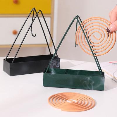 Portable Iron Incense Burner Holder Mosquito Repellent Coil Holder Incense Coil Holder for Bedroom Living Room Kitchen Office