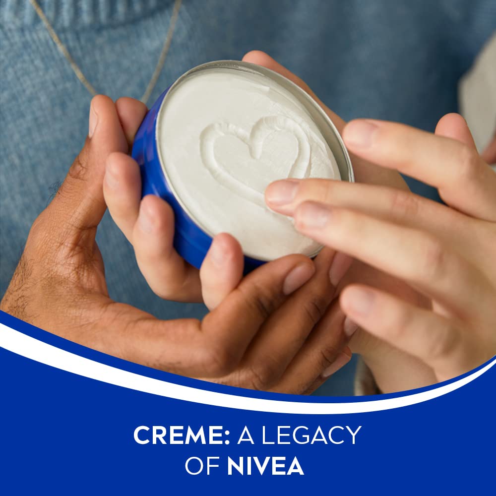 Nivea Creme 60ml Multi-Purpose Moisturizer for Soft Skin, Intensive Care, Vitamin E Enriched, Travel-Friendly