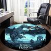 1pc The Lord of the Rings Office Round Area Rug, Under Office Chairs Bedroom Living Room Home Decor  A1022211
