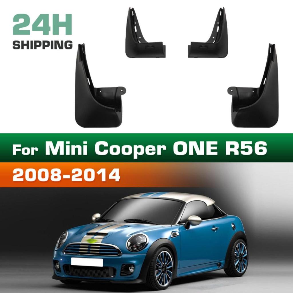 4PCS Car Mud Flaps Splash Guards Mudguards Car Mud Flaps Compatible with Mini Cooper ONE R56  2008 2009 2010 2011 2012 2013 2014