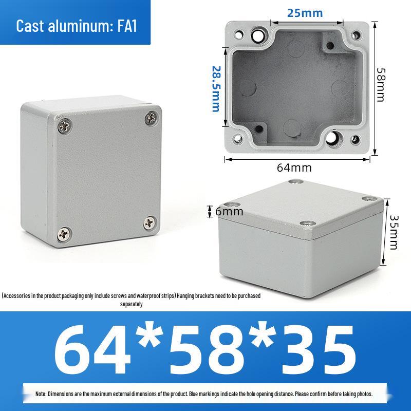 Outdoor Waterproof Die-Cast Aluminum Junction Box with Sealed Push Button Switch