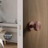 Versteckter Minimalistischer Weißer Runder Türgriff für Schlafzimmer