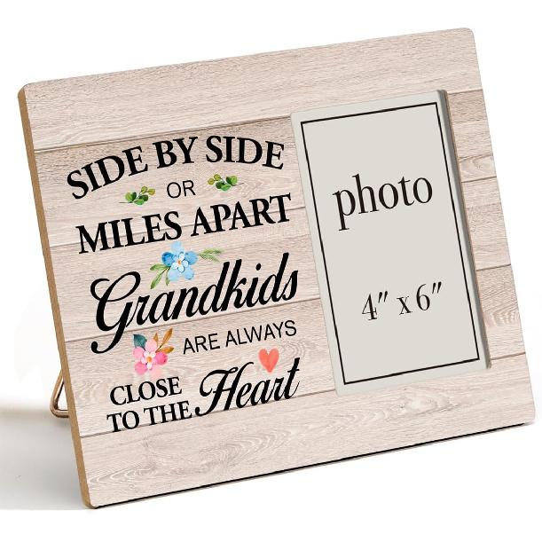 Pet Memorial Gifts - Wooden Photo Frame, Sympathy Gift for Loss of Dog or Cat (4x6 Inches)