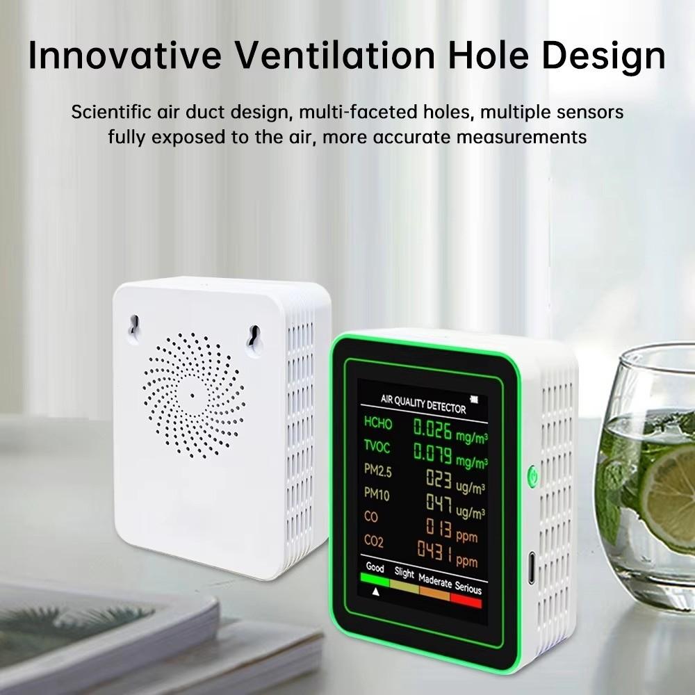 Automatic Display Air Quality Monitor Intelligent TVOC CO2 Sensor Carbon Dioxide Detector  Garage
