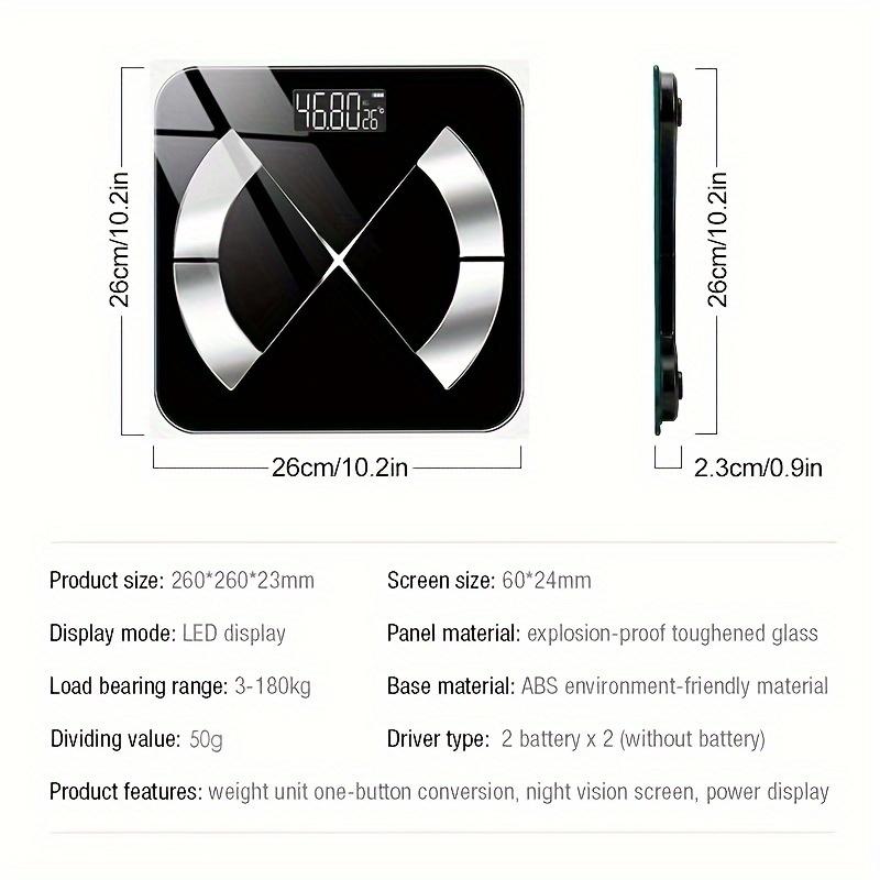 intelligent weight scale, digital bathroom scale BMI weighing body fat scale, with smartphone application