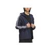 Adidas Embroidered Striped Casual Hoodie Men Jacket Legend-Ink IA9389
