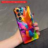 2DFlat Samsung Phone Case Vibrant Color Explosion Mobile Case Applicable To Galaxy S23 S24 S25ULTRA S26 A12 A14 A15 A16 A54 A55