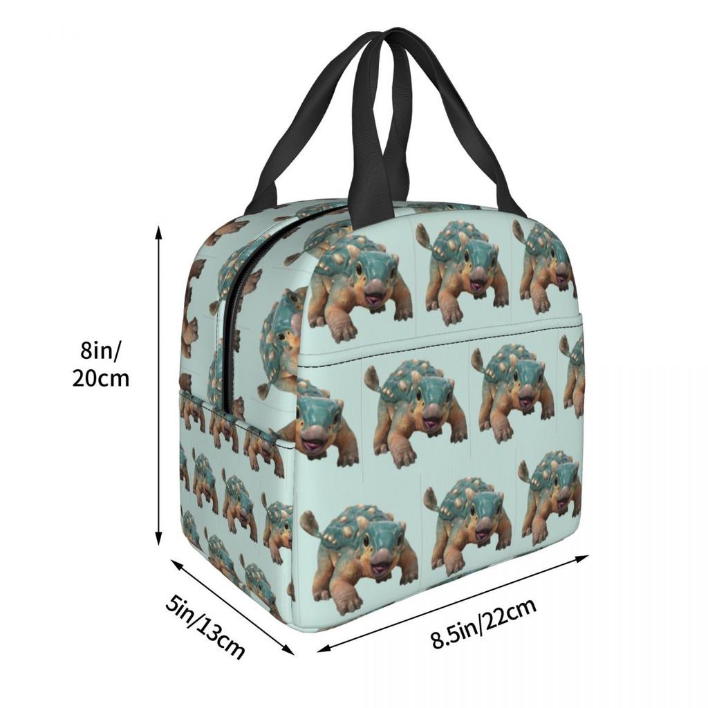 Bumpy Ankylosaurus Magniventris Isolierte Lunchtasche für Kinder Schulkühler Thermische Lebensmittelbox Tragbare Lunchboxen Behälter