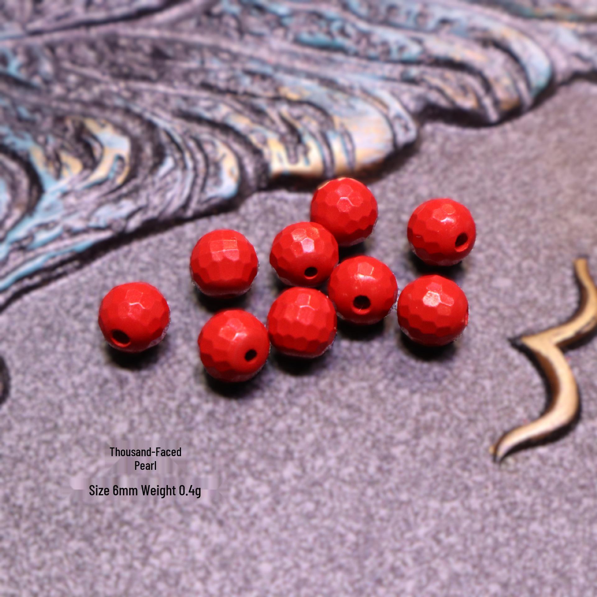 Cinnabar Red Sand Handmade Beads: DIY Ornaments & Accessories Authentic High Content